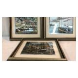 3 Reflective Pieces of Wall Art Y13B