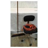 Chair, Broom, Extension Cord N6B