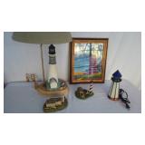 Great Grouping Of Collectible Lighthouse Items U5A