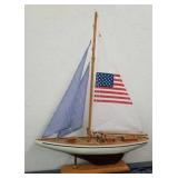 American Flag Model Sailboat WGS