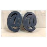 Pair of Large Metal "@" Signs K6B