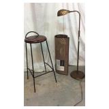 Brass Lamp, Stool & Rug Z6A