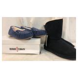 Minnie Tonka Moccasis & Bear Paw Boots Q5D