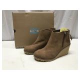 NEW Toms Avery Toffee Wedge Shoes 6083