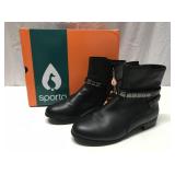 NEW Sporto Julia Black Booties 6115