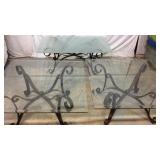 2 Glass Top Sides w/ Coffee Table Z2B