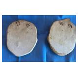 Plaster Wall Plaques, Baby Faces x 2 U6B