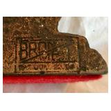 Ships at Sea Bookends Cast Iron Bron Met 1920s U