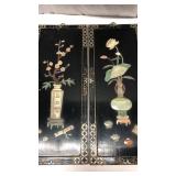2 Asian Art Deco Wall Art on Wood Q13C