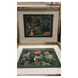 2 Tropical Wall Art w/ Nice Frames Q13B