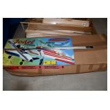 3 Boxes Misc Balsa Wood & RC Plane Parts