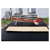 Red/White RC Plane No Engine 58' Wing Span