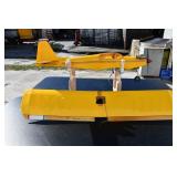 Yellow RC Plane Engine Seized 52" Wing Span