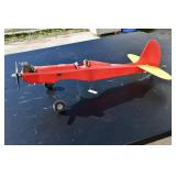 Red/Yellow RC Plane Engine Has Compression