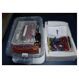 2 Boxes w/RC Battery Chargers, Wires & Etc.