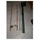 (2) Shakespeare Ugly Stik Fiberglass Fly Rods w/