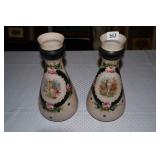 Hand Painted Victorian Vases