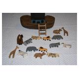 Hand Carved Noahs Ark Set