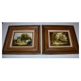 2 Framed Farmhouse Scenes