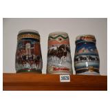 Budweiser Beer Steins ~ 3