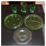 Green Depression Glass