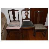 2 Chairs & 1 Rocking Chair