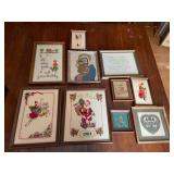 Framed Cross Stitch Lot