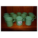 12 Fire King Jadeite Coffee Mugs