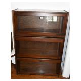 3 Tier Mahogany Barrister Bookcase