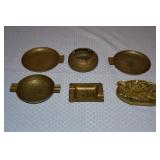 Heavy Brass Ashtrays