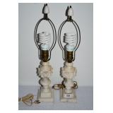 2 Marble Lamps