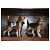 2 Porcelain Dog Figurines