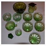 Green Depression Glass