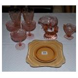 Pink Depression Glass & Etc.