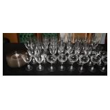 Tiffin Crystal Stemware and Plates