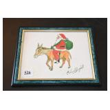 Calvin Bright Santa on Donkey