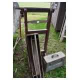 Antique Tool Box & Antique Drying Rack