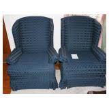 2 Upholstered Chairs ~ Blue