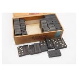Vintage Dominos in Cigar Box