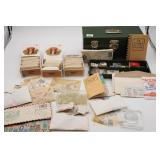 Large Collection of Stamps in Green Tool Box