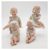 Bisque Antique Piano Babies (4)