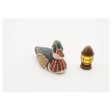 Avon Wood Duck Miniature 1984 & Mini Light