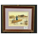 Afternoon Punting Print Framed