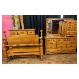 Forest Solid Maple Bedroom Suite includes