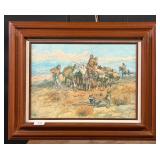 Charles M Russell Breaking Camp Union Print