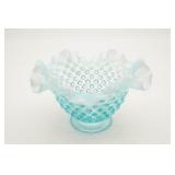 Fenton Hobnail Blue Bowl