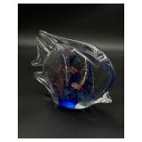 Art Glass Fish Paperweight