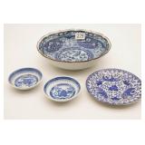 Chinese Blue & White Porcelain Tableware