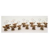 (12) Gold Colored Bird Place Card Holders