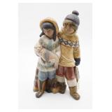 Lladro Arctic Allies Boy & Girl Figurine